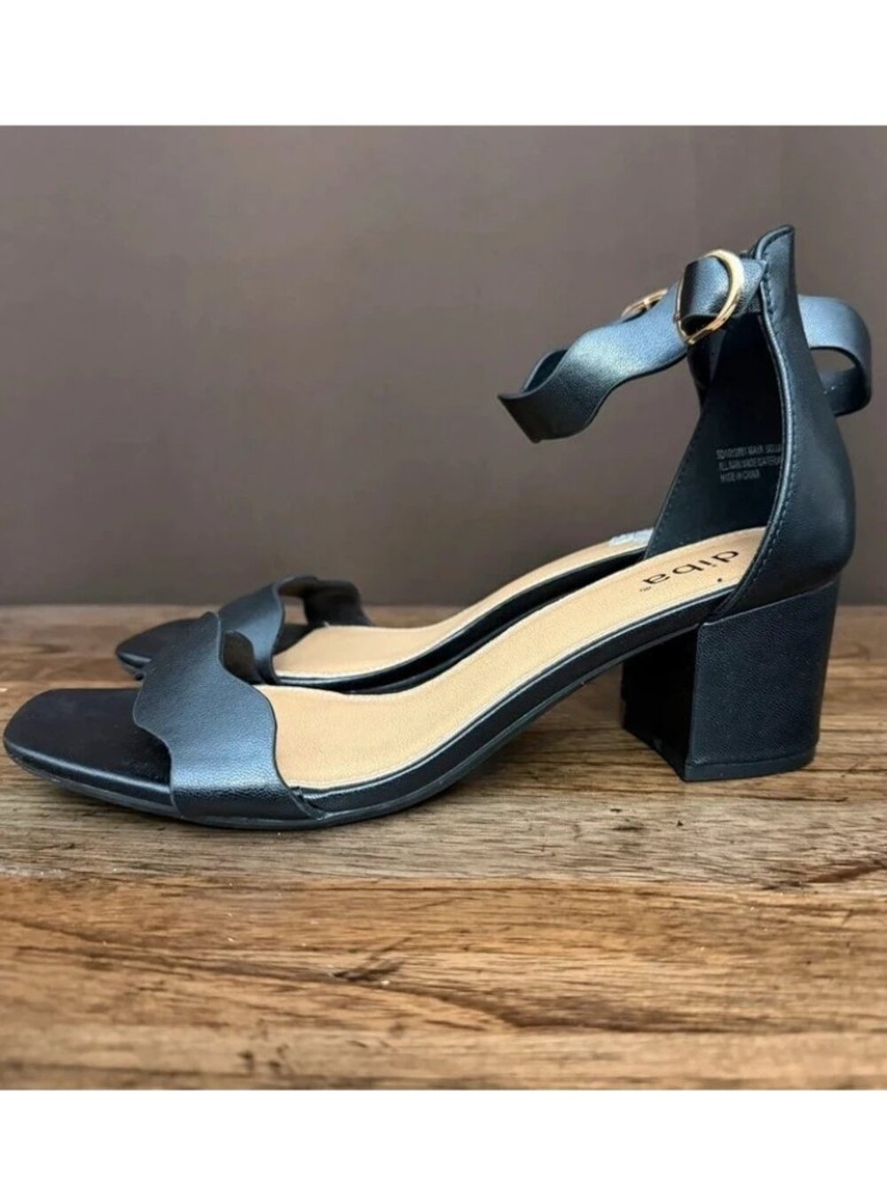 Dressy Blocked Heel Sandals Size 8